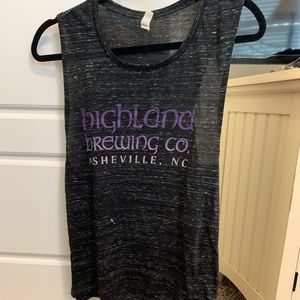 Gray speckled workout tank